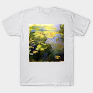 water lilies abstract impressionist T-Shirt